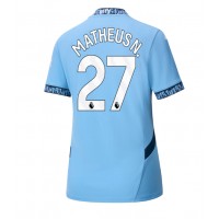 Echipament fotbal Manchester City Matheus Nunes #27 Tricou Acasa 2024-25 pentru femei maneca scurta